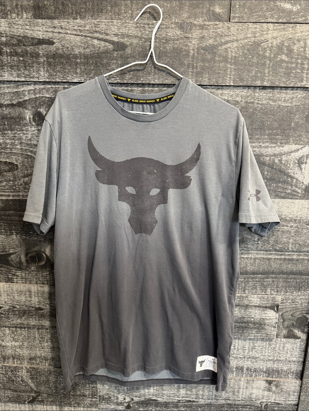 Under Armour Men’s Gray Ombre Project Rock Short Sleeve Tee